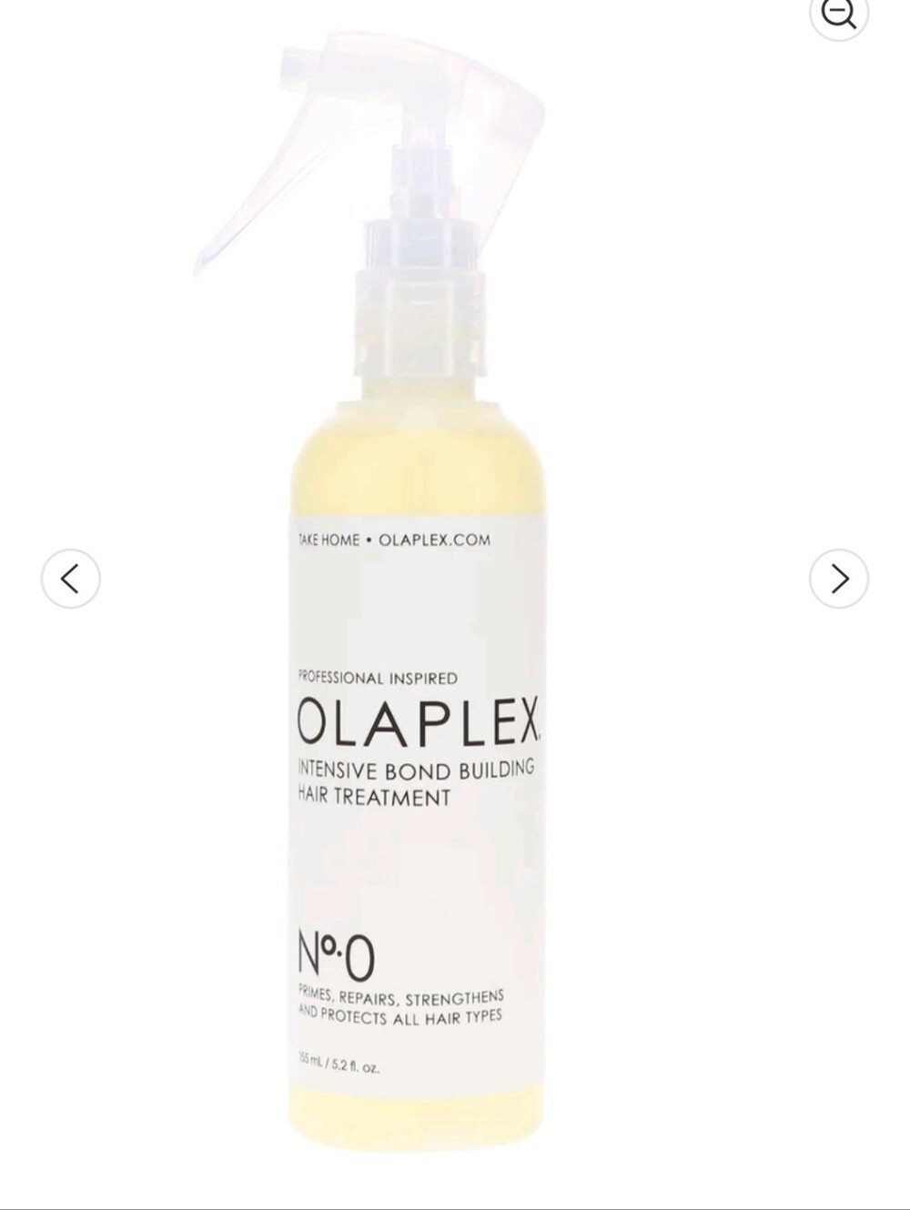 OLAPLEX No.0 Intensive Bond Building Hair Treatment — Yellow and White Bottle